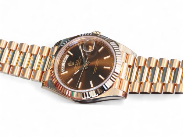 Chocolate gold watch sale