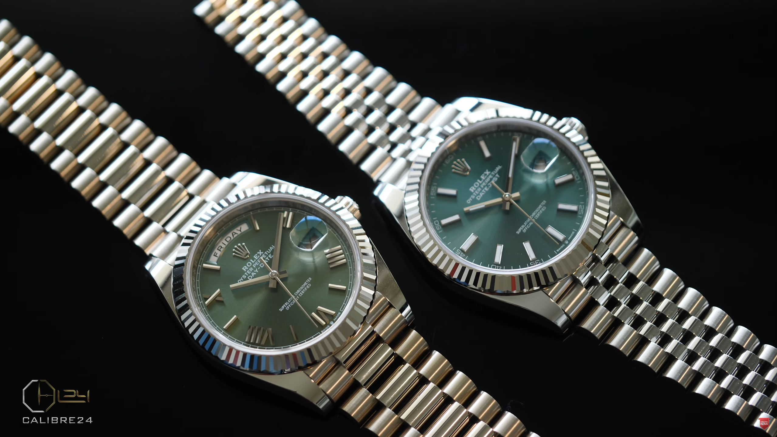 Rolex Day-Date 40 and DateJust 41 side by side