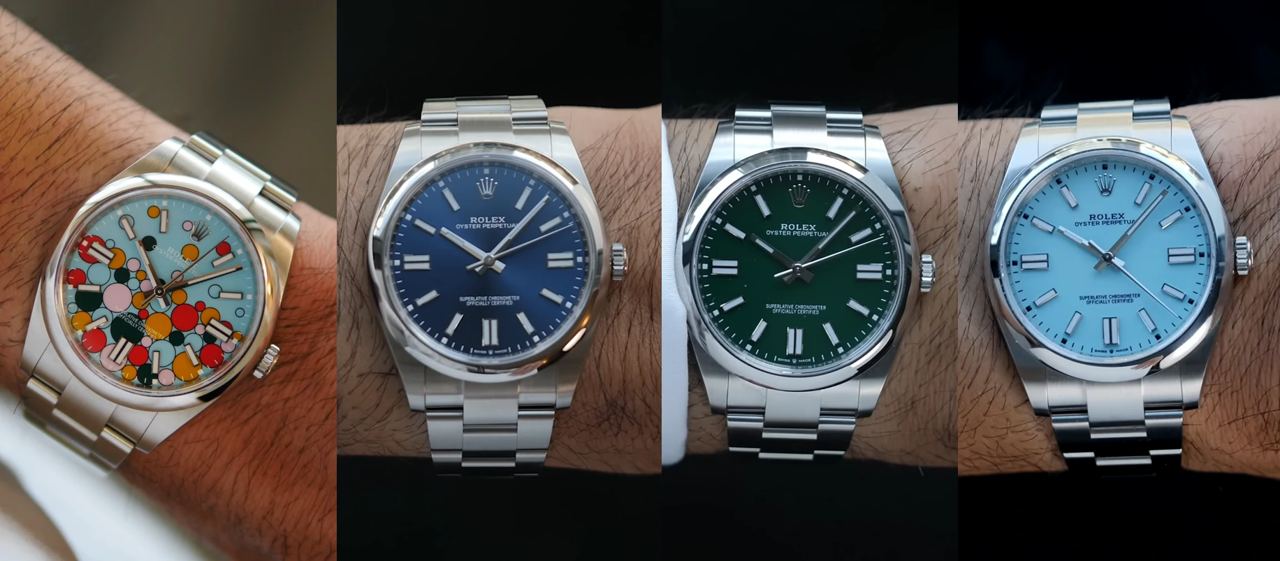 Rolex oyster perpetual comparison