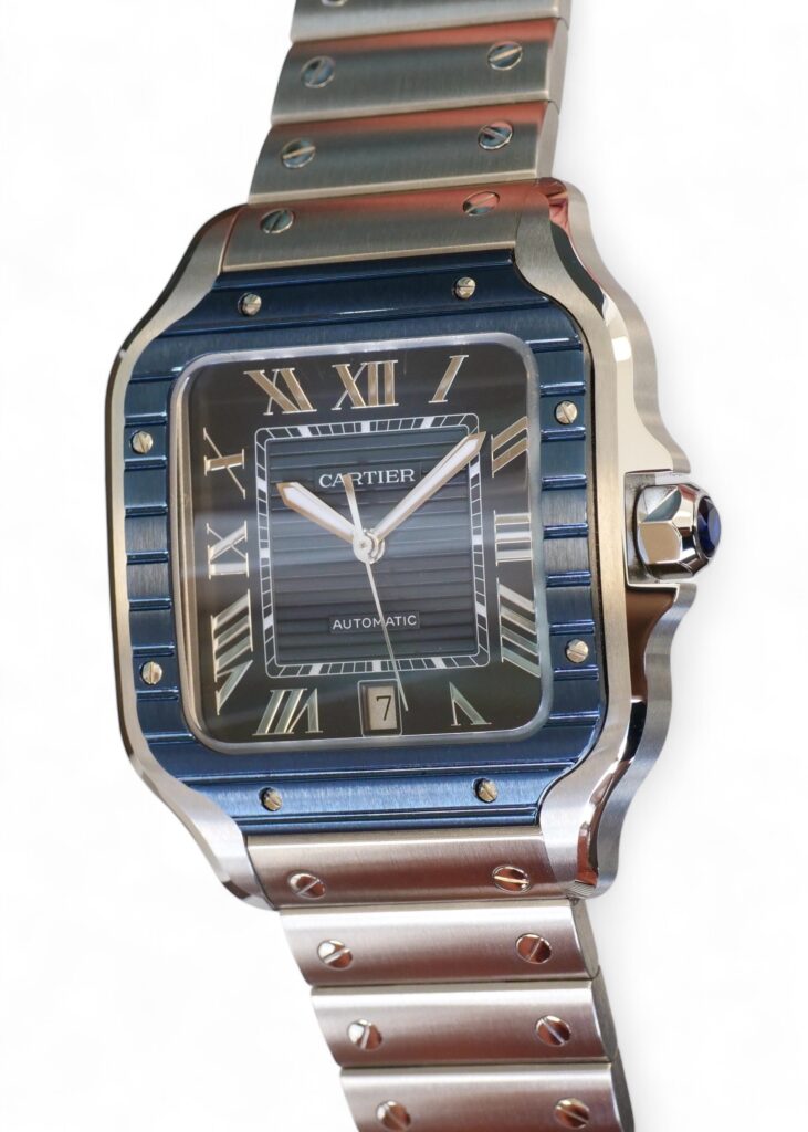 Cartier de Santos large blue