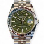 Rolex Datejust 36 Green Palm motif dialv