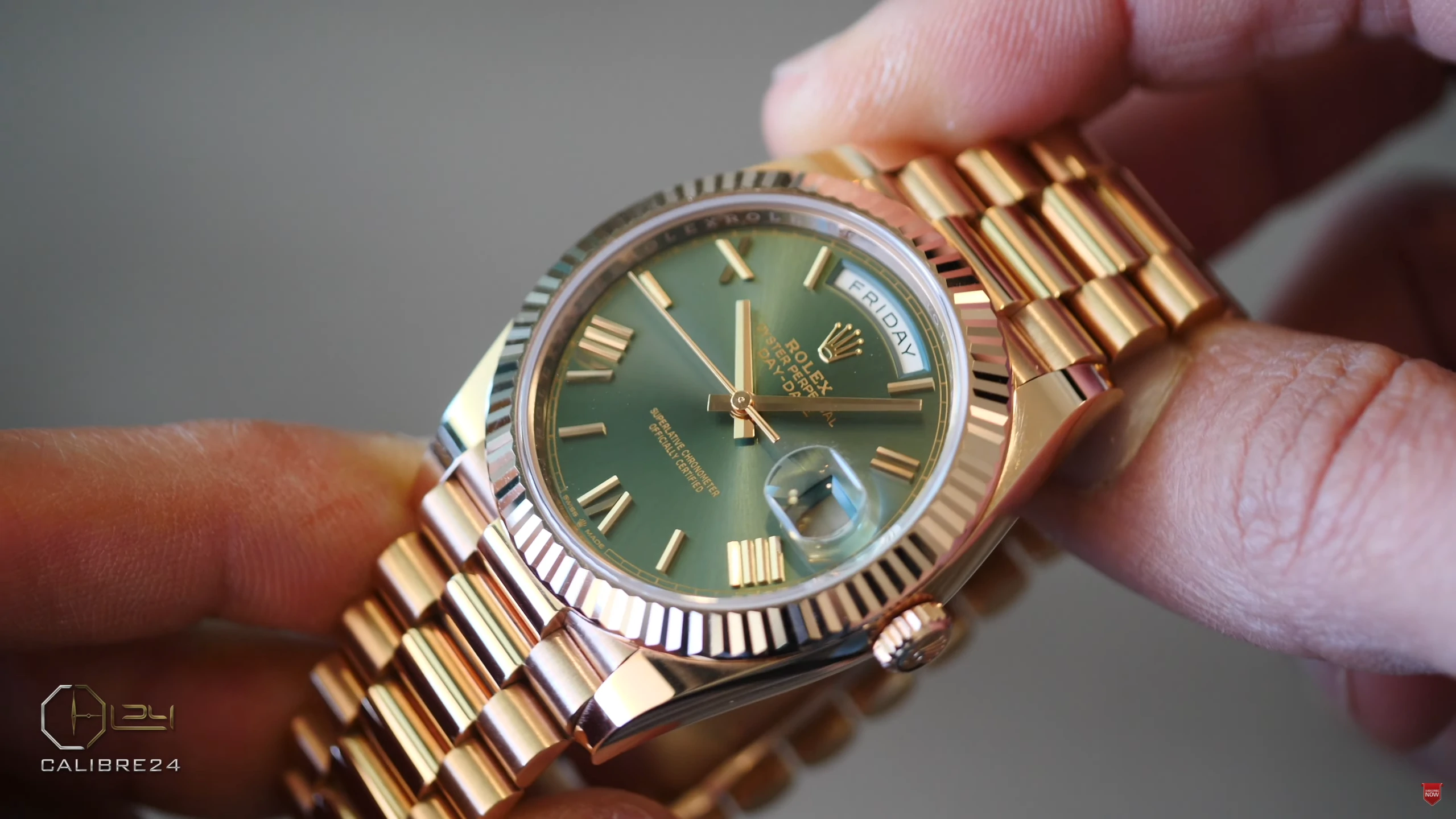 Rolex Day-Date 40 Olive Green Everose