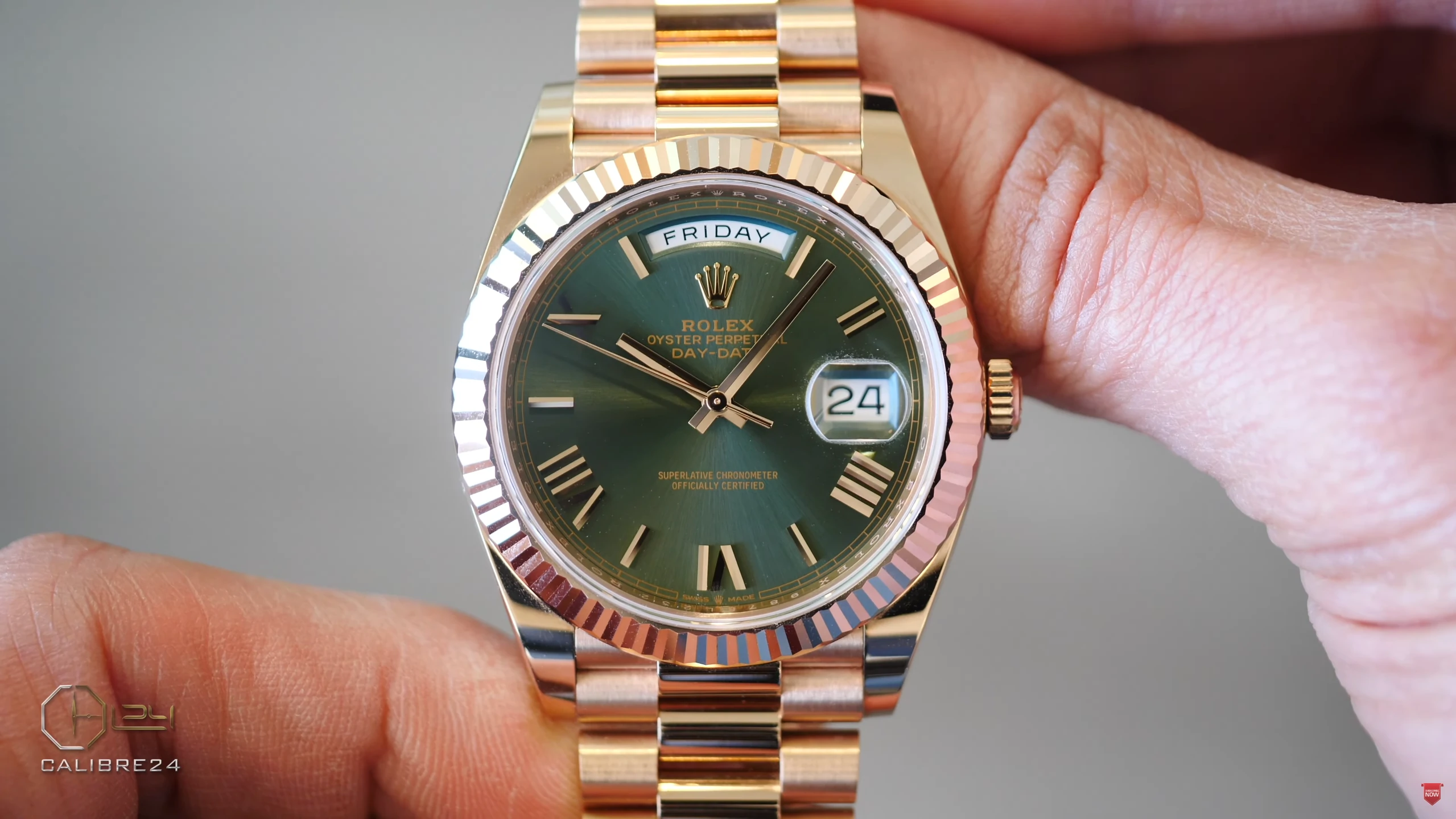 Rolex Day-Date 40 Olive Green Everose