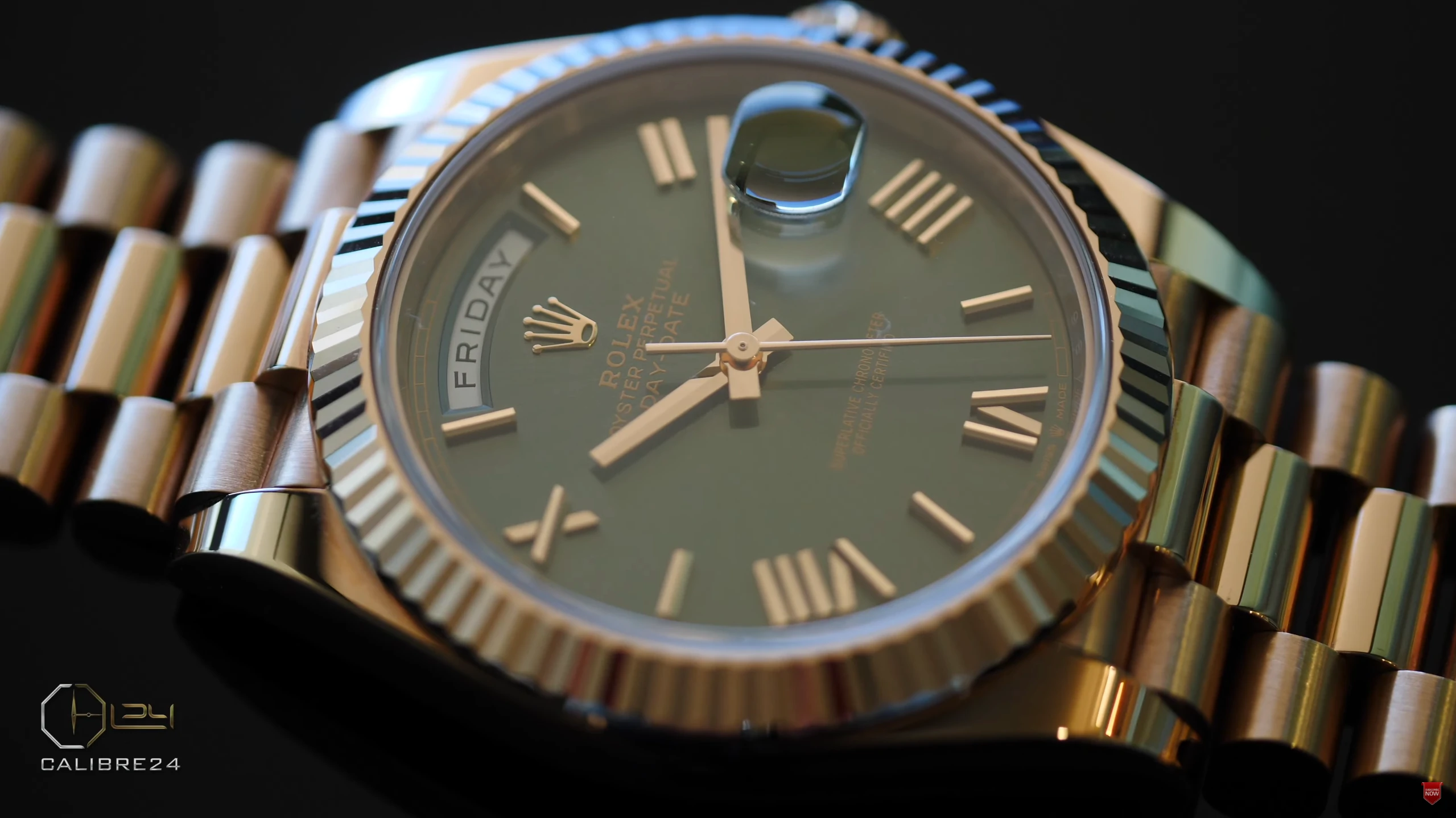 Rolex Day Date 40 Olive Green Everose