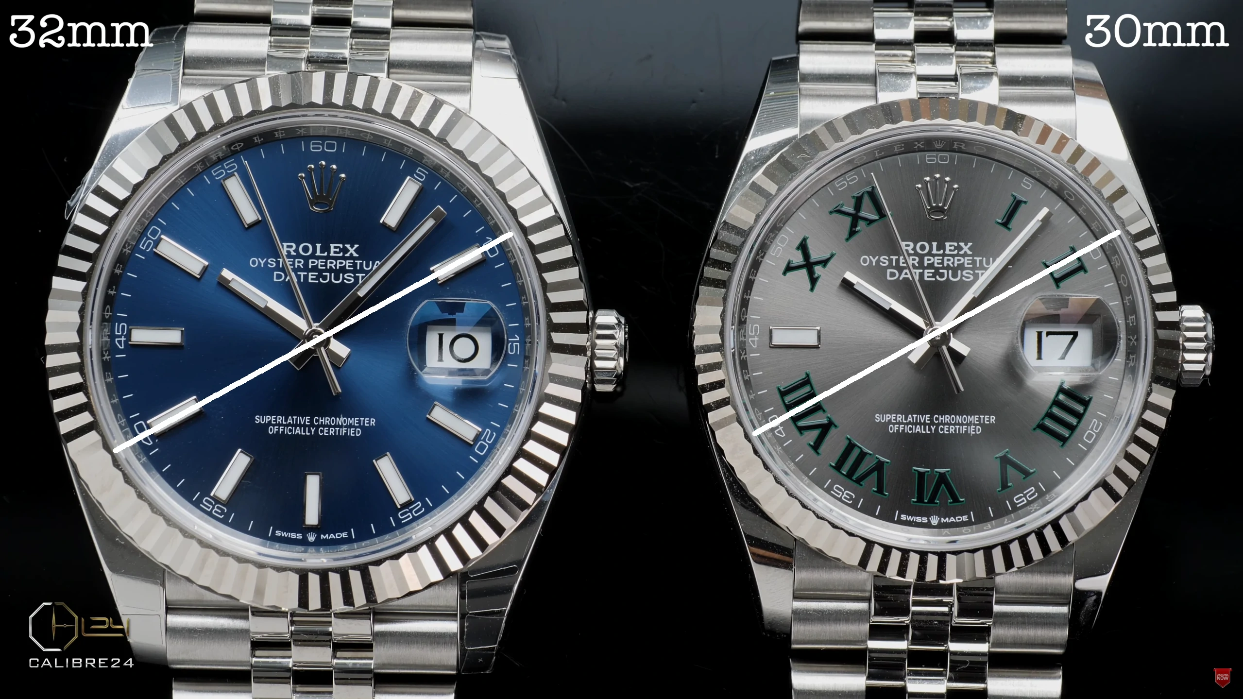 Dial Size difference Rolex DJ41 vs DJ36