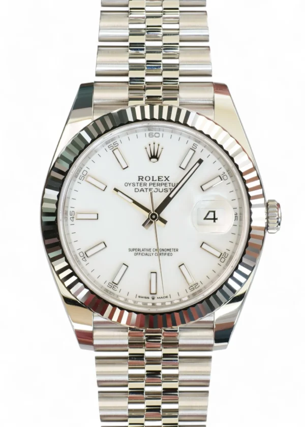 Rolex Datejust 41 White Dial 126334