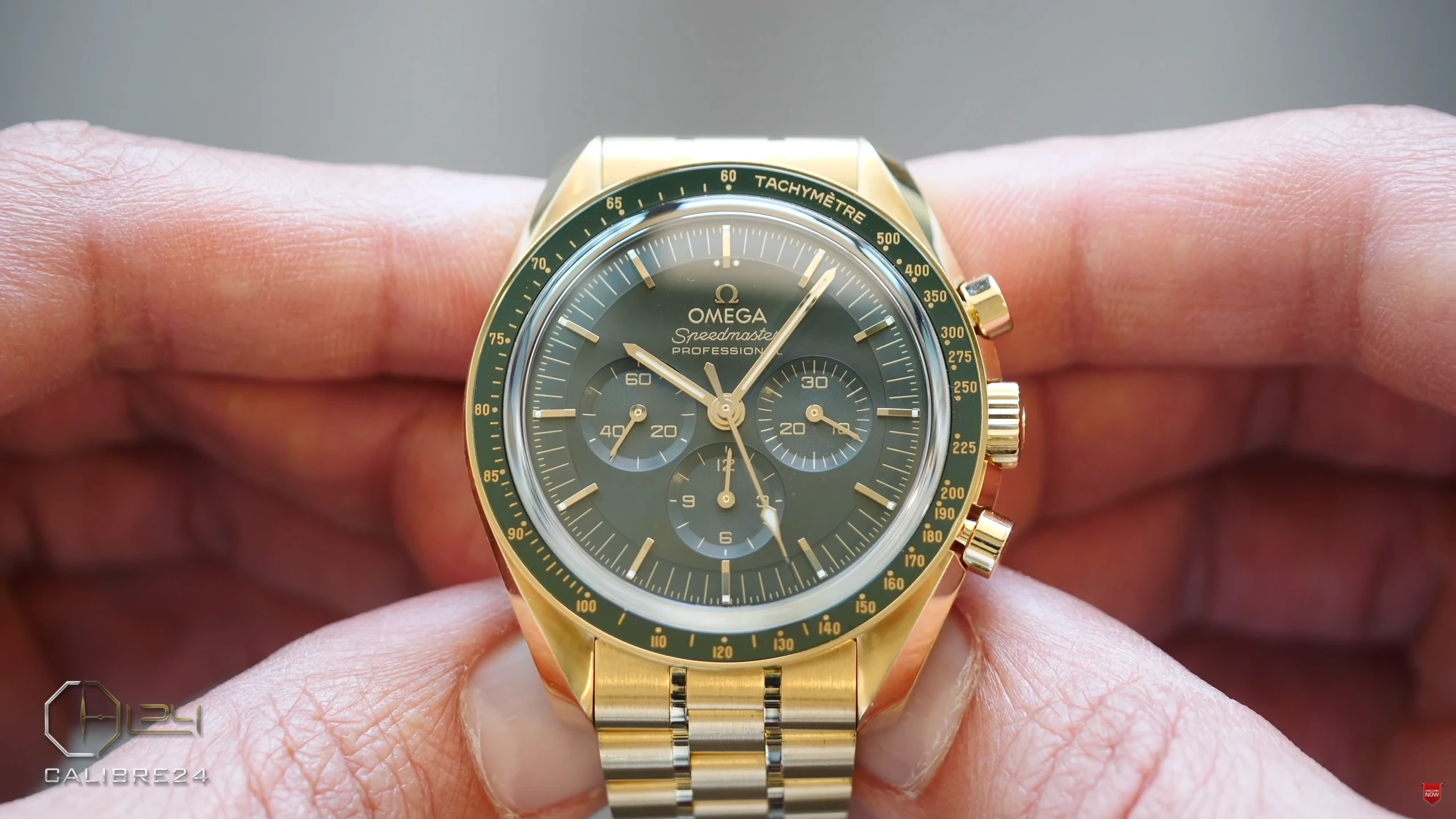 omega Speedmaster moonwatch in hand