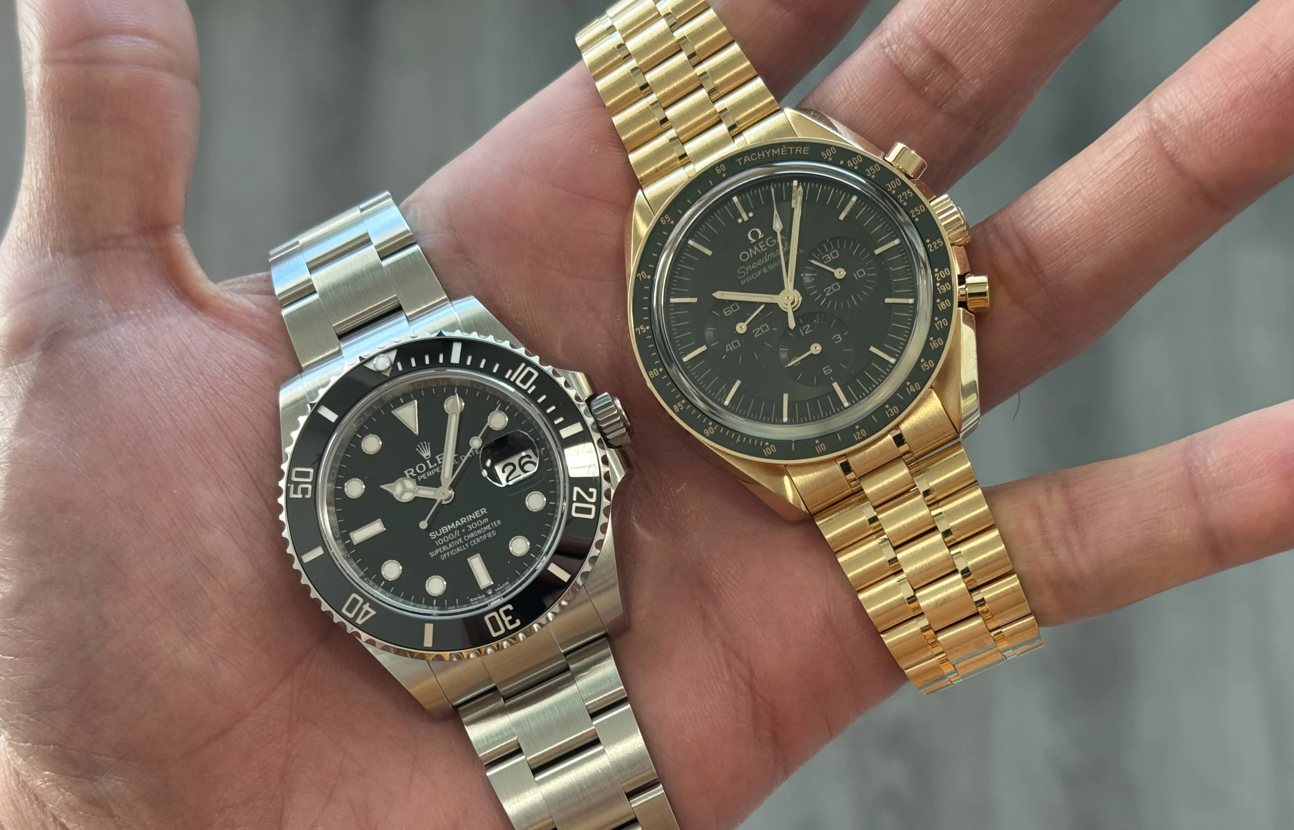 Omega Speed Master vs Rolex submariner